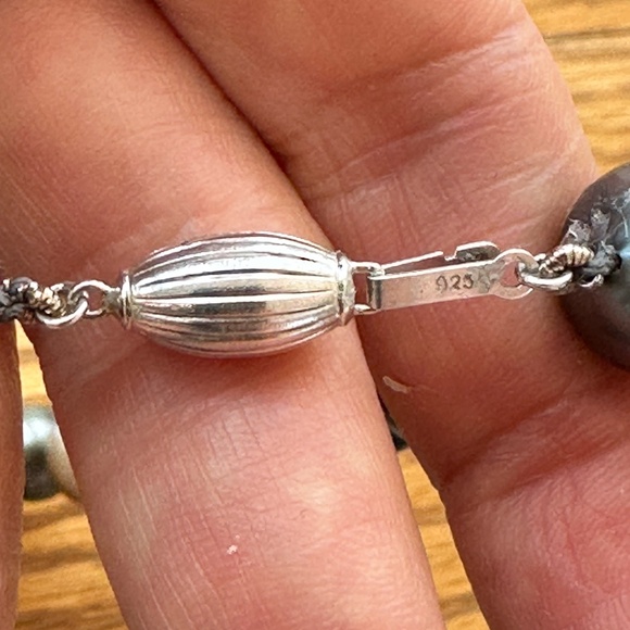 🌟 Tahitian Pearl Necklace | 12mm-15mm | 18” Strand | Sterling Silver Clasp 🌟 - Picture 8 of 13